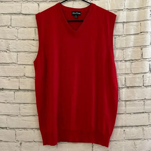 Men’s Blue Ocean Red sweater vest XL